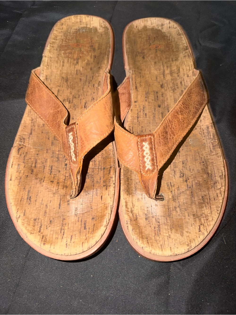 UGG Men's Braven Cork brown Sandals size 12